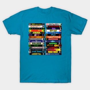 Science Fiction / Sci Fi VHS Movie Stack T-Shirt